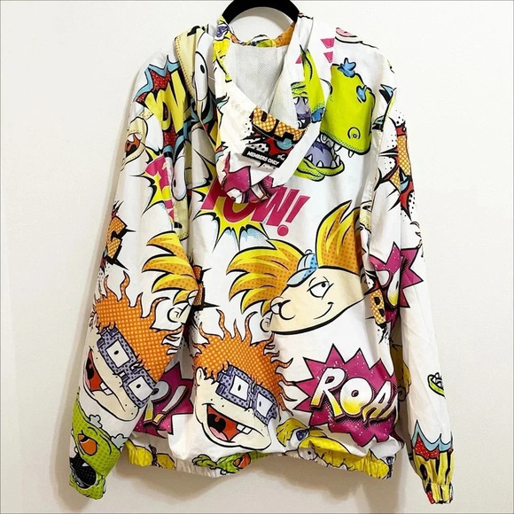 Members Only X Nickelodeon 90s throw back Windbreaker Size XL - Picture 2 of 8